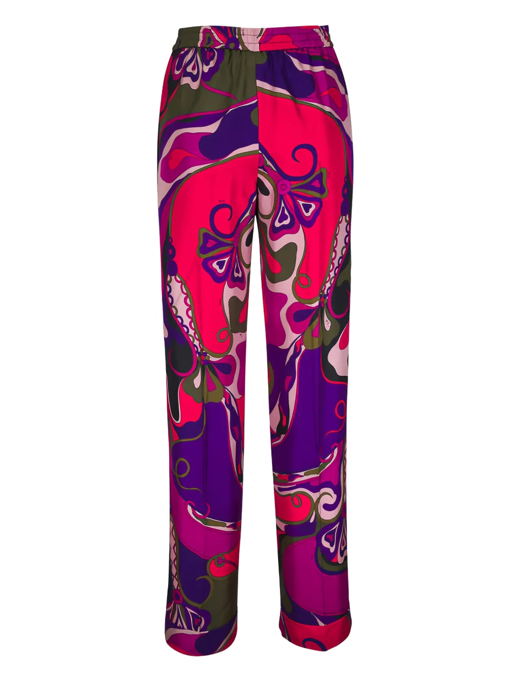  Pucci Orchidee-print Pajama Trousers - Purple 