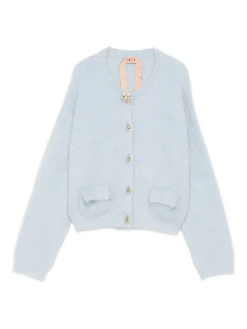 Nº21 embellished pocket cardigan