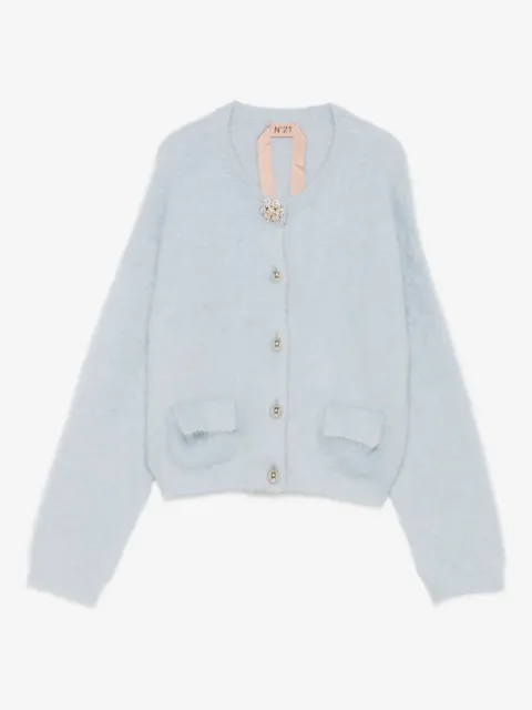 Nº21 embellished pocket cardigan