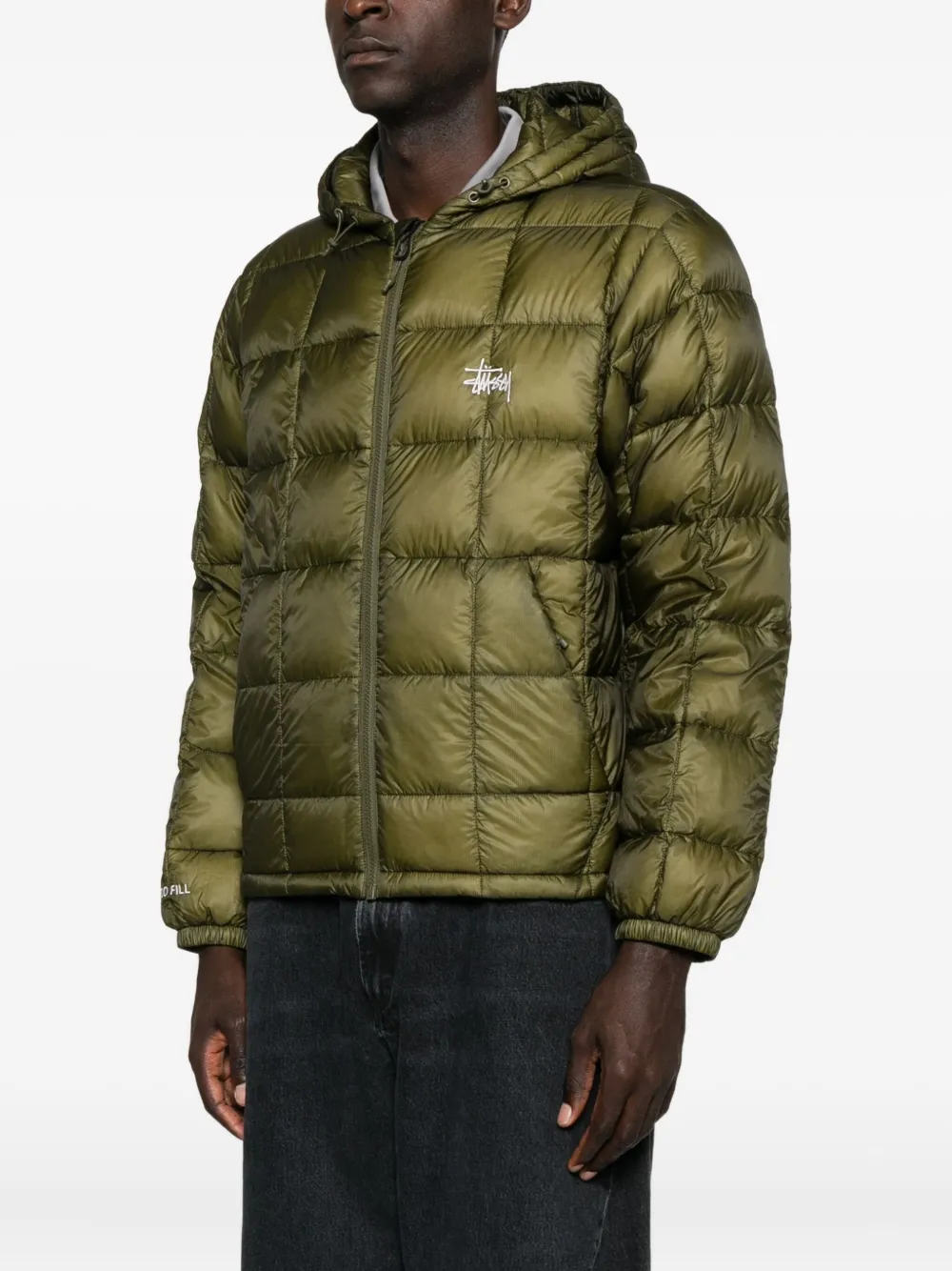 Stüssy Gewatteerd jack Groen