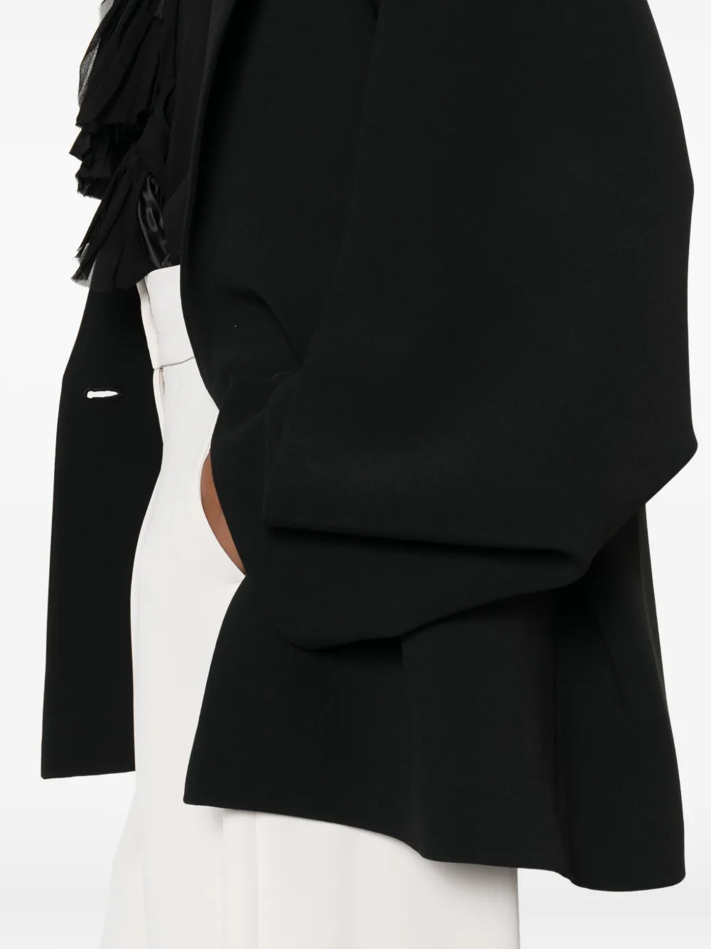 Alberta Ferretti Long-sleeved Suit Jacket In Black