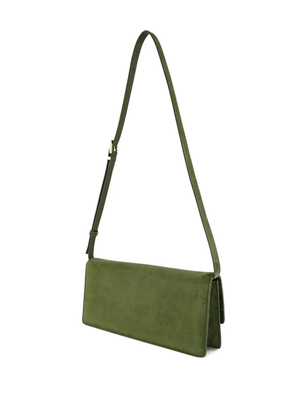 Tom Ford Aube Suede Clutch Bag In Green