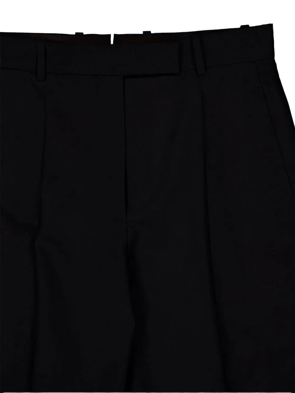 Tom Ford Tailored Wool-silk Straight-leg Pants In Black