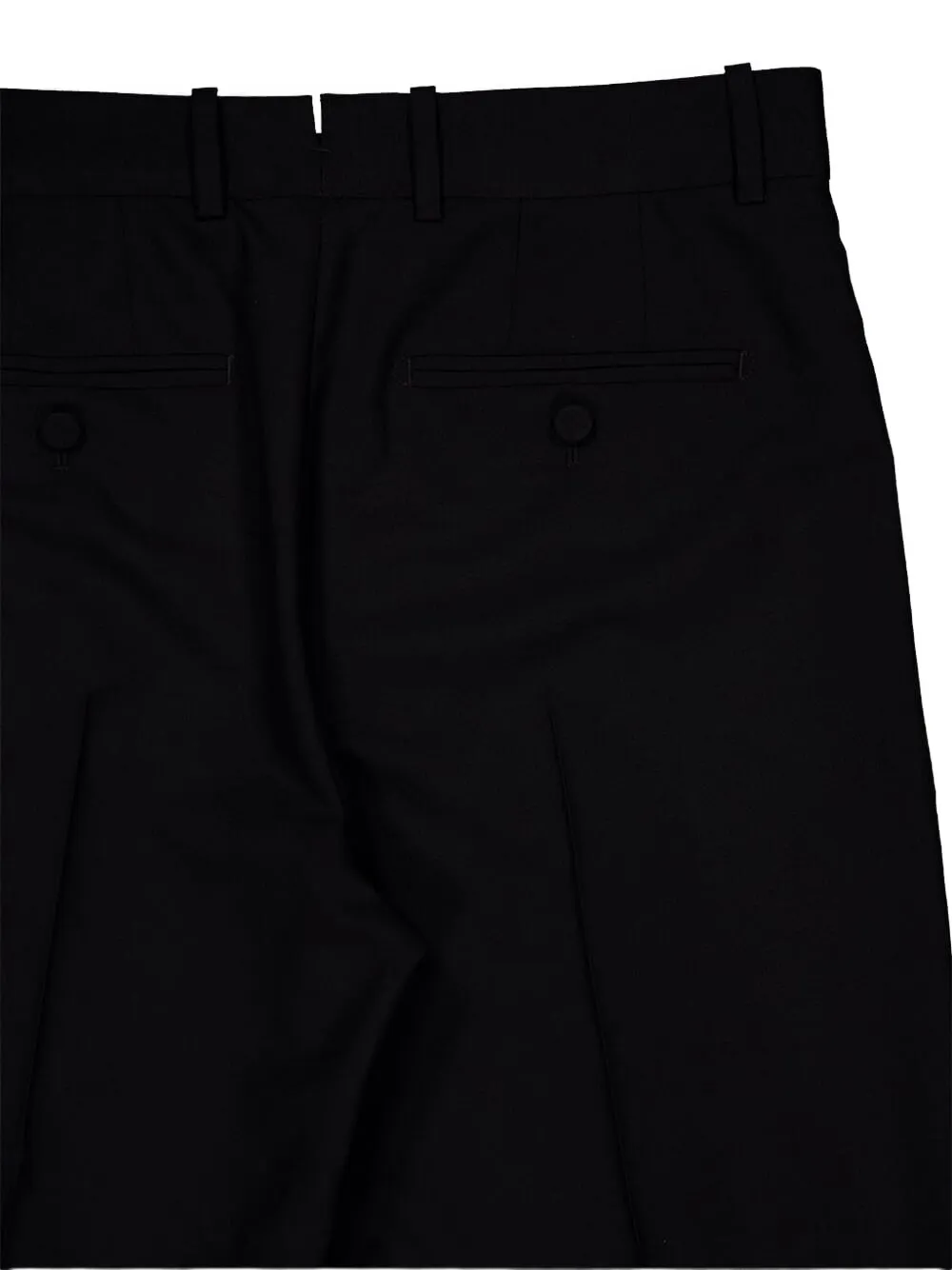 Tom Ford Tailored Wool-silk Straight-leg Pants In Black