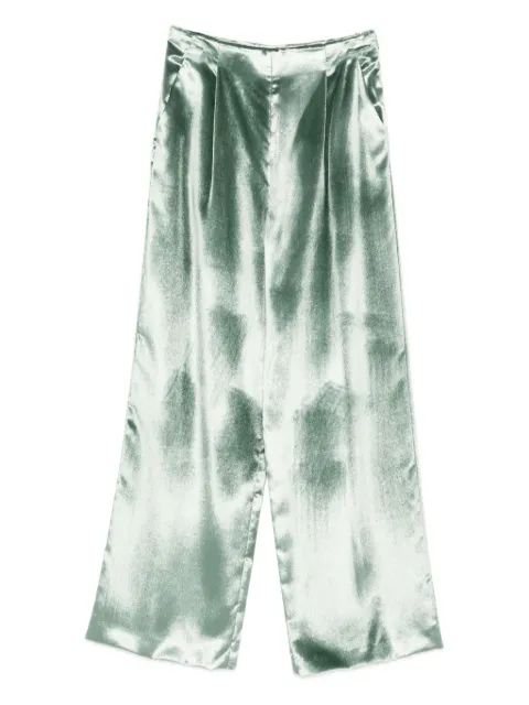 Alberta Ferretti satin trousers