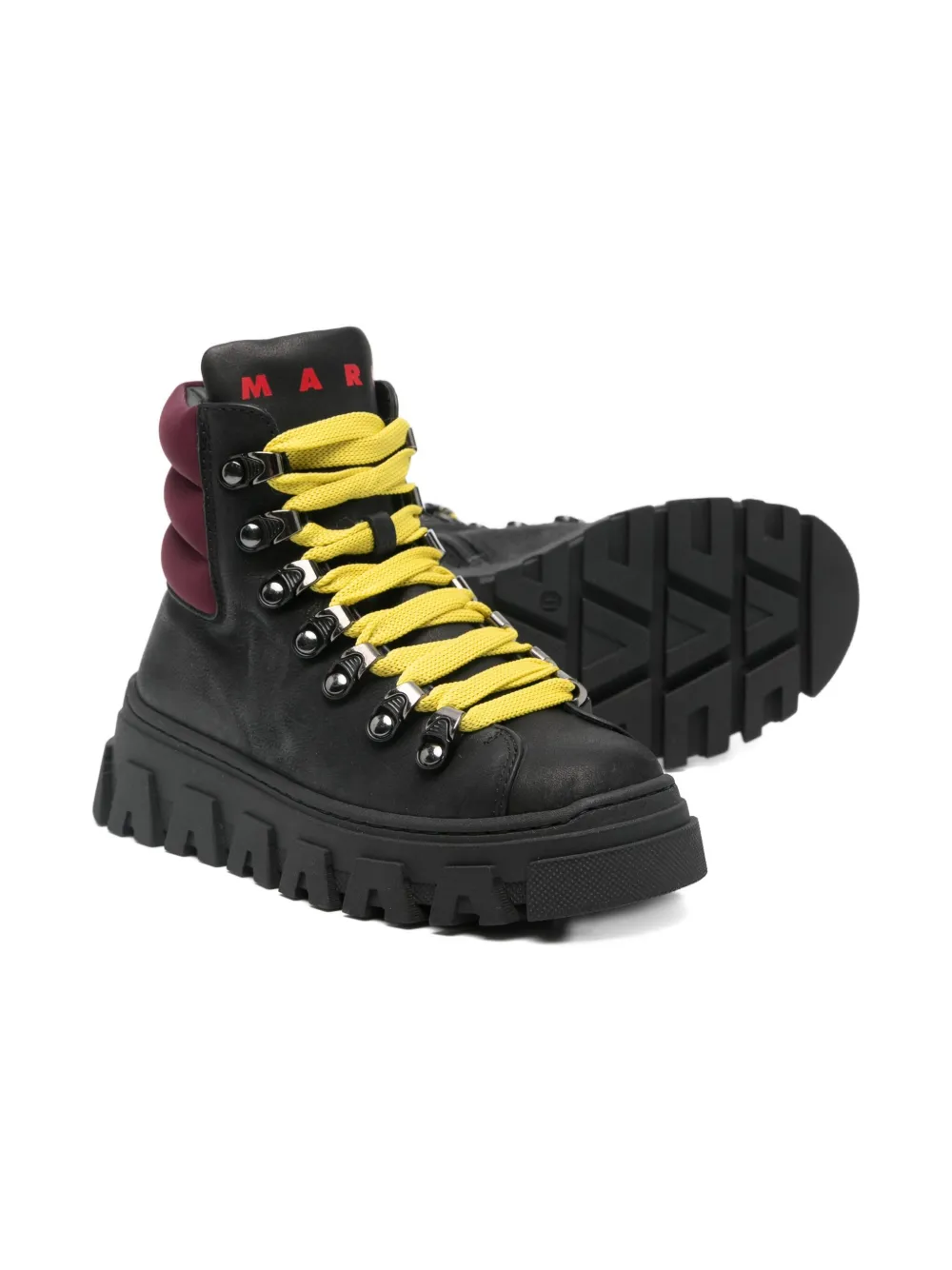 Marni Kids lace-up panelled boots | Ankle Boots | Image 2
