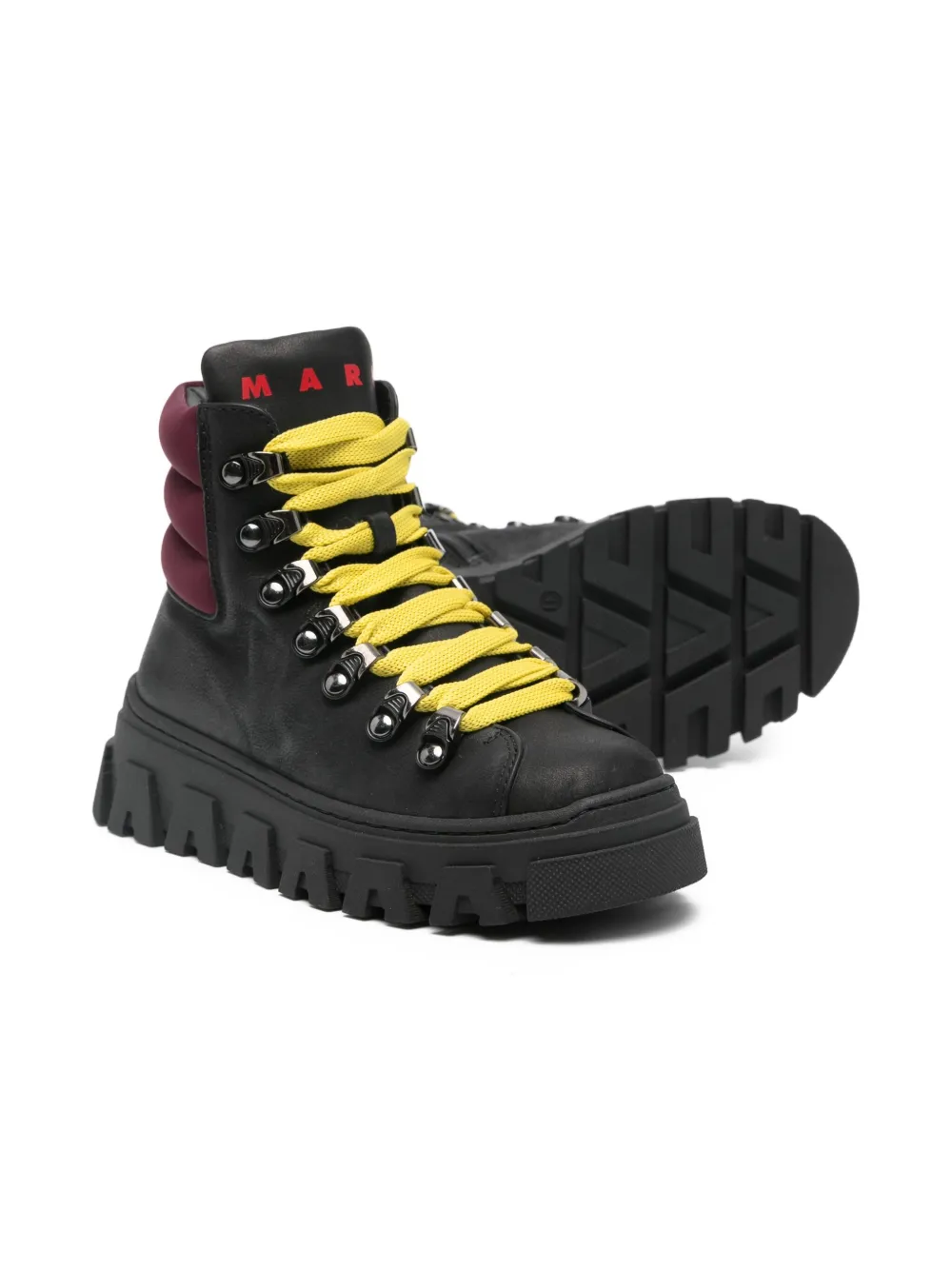 Marni Kids Veterlaarzen met vlakken Zwart