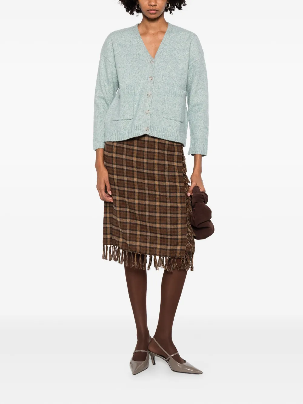 Absolut Cashmere Patch-pocket Cardigan In Blue