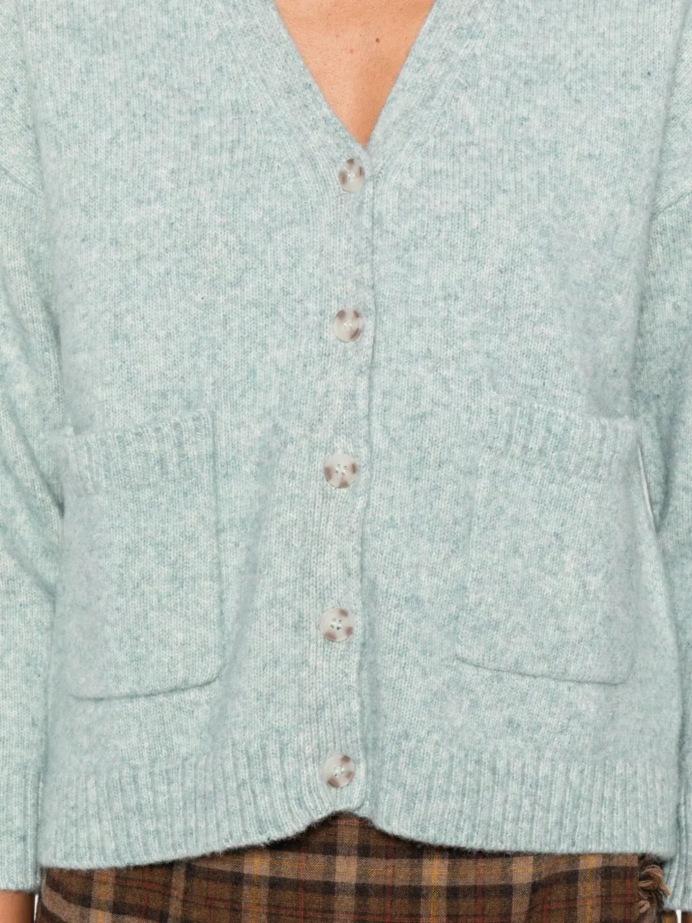 Absolut Cashmere Patch-pocket Cardigan In Blue