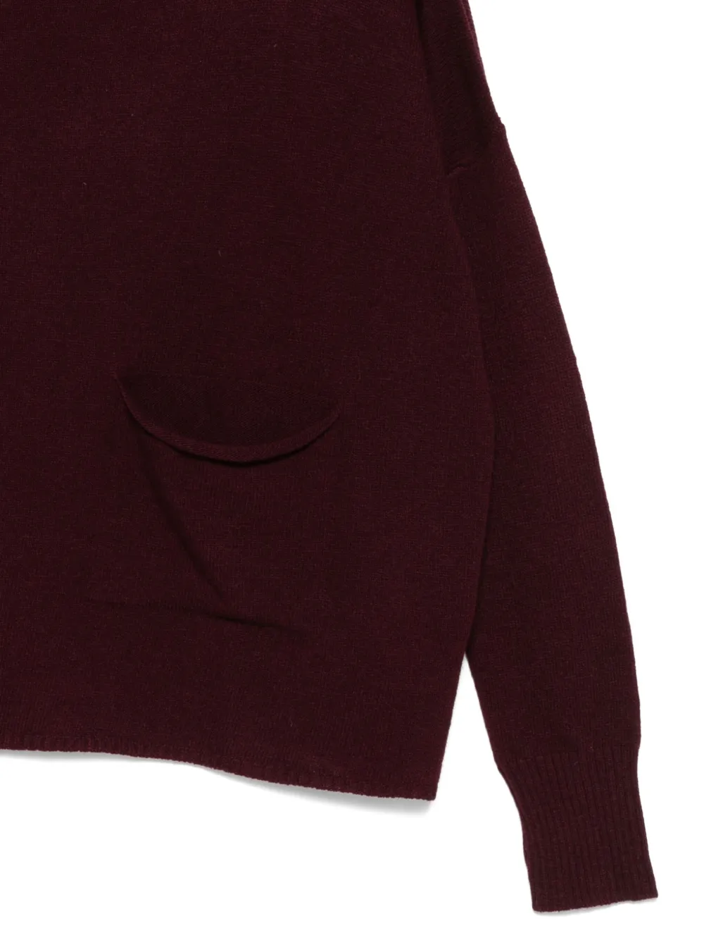 Ma'ry'ya Crew-neck Sweater In Burgundy