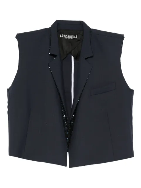 Lutz Huelle sequin-embellished sleeveless top