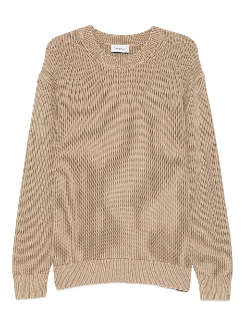 Diana Studio ribbed crew-neck sweater | Neutrals | Image 1