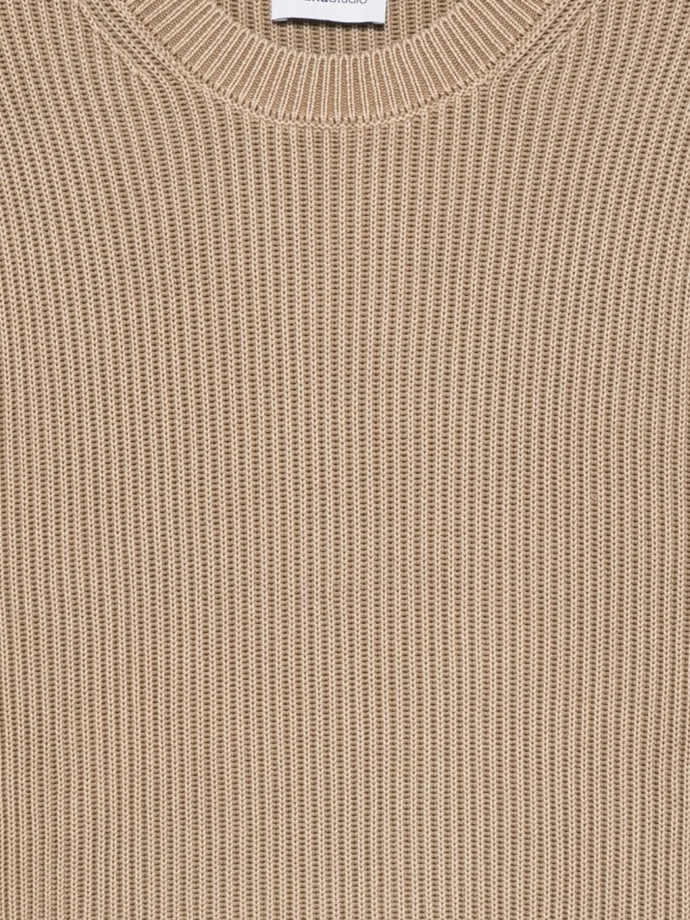 Diana Studio Ribbed Crew-neck Sweater In Neutral