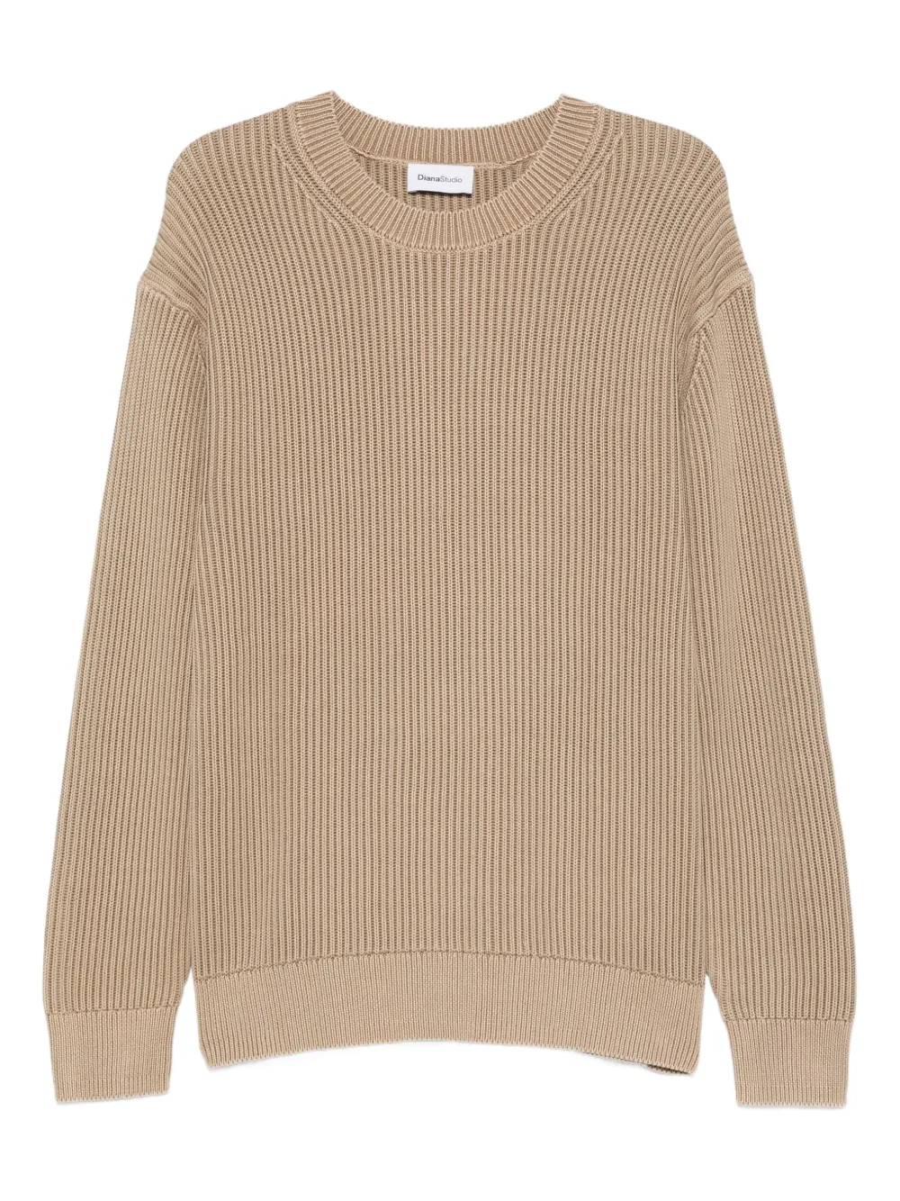 Diana Studio ribbed crew-neck sweater | Neutrals | Image 1