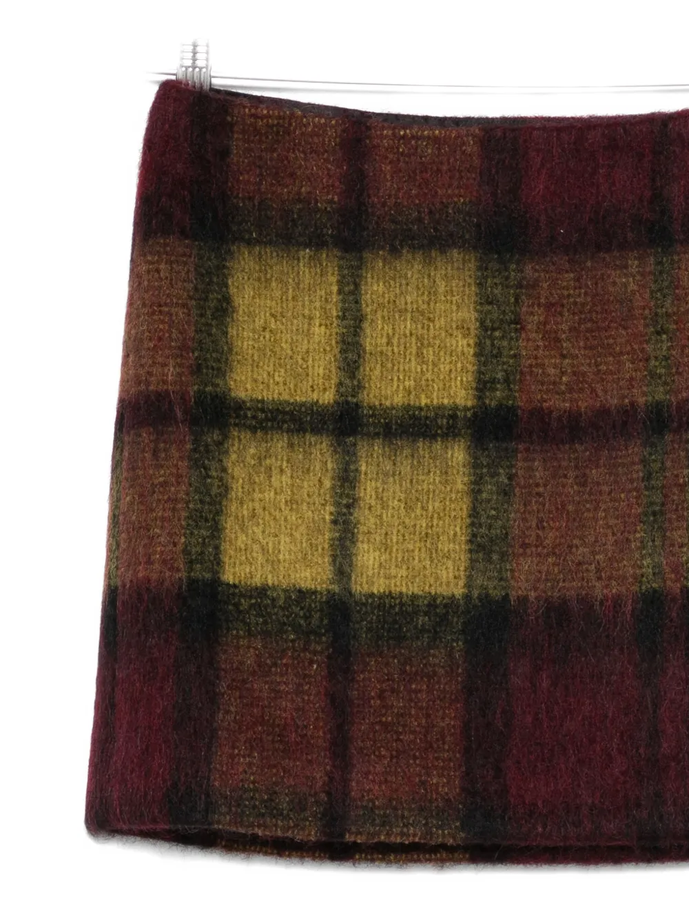 Roberto Collina Checked Mini Skirt In Brown