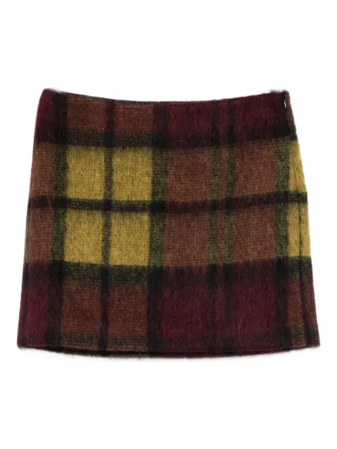 Roberto Collina checked mini skirt