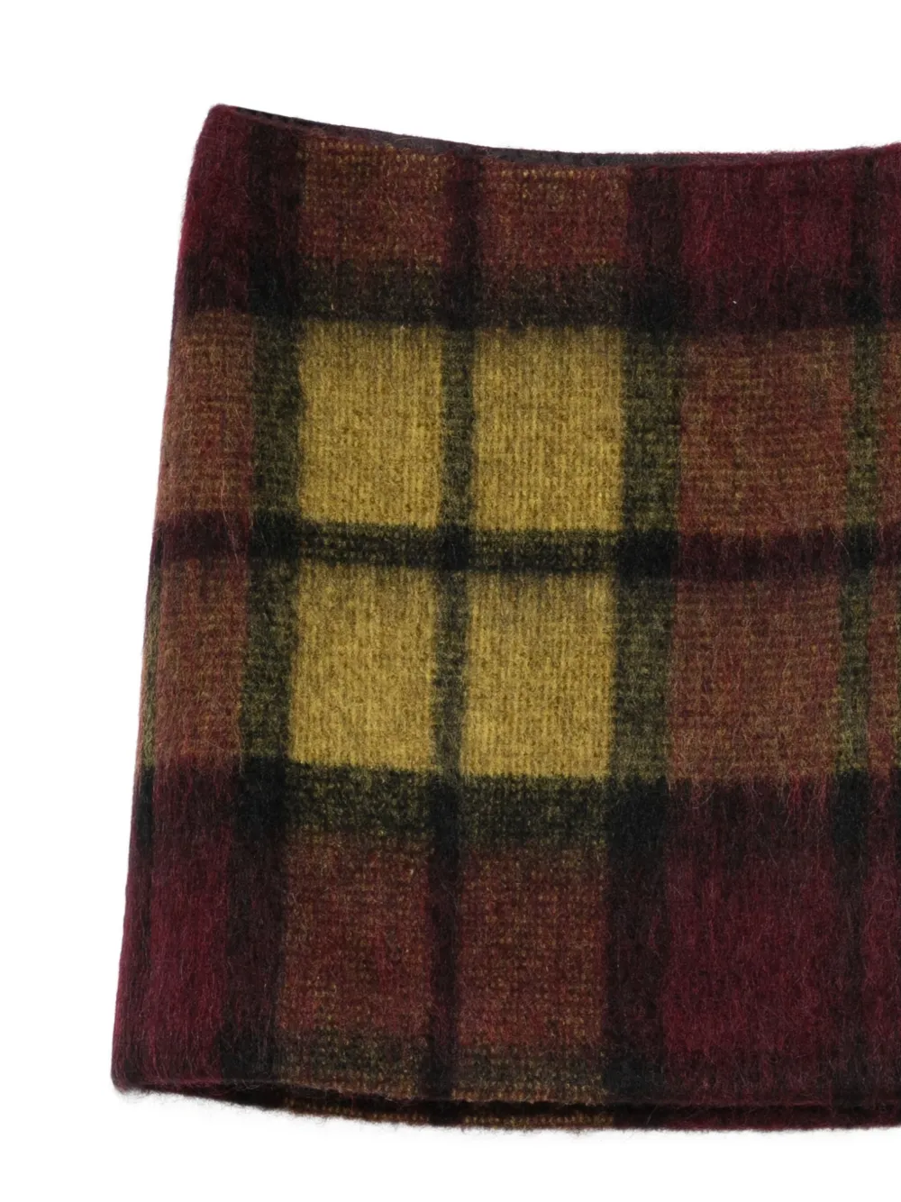 Roberto Collina Geruite mini-rok F6036 BORDEAUX