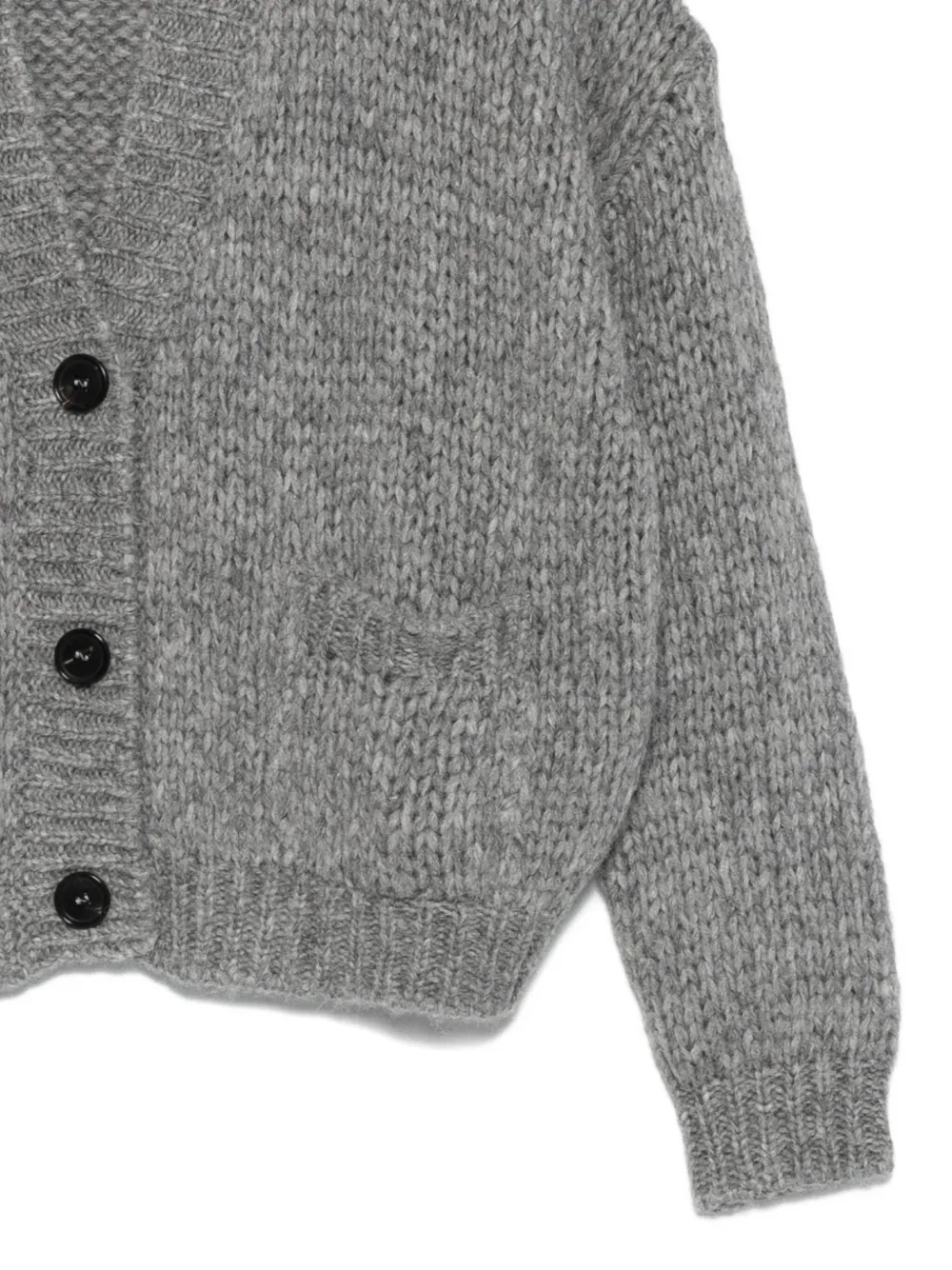 Roberto Collina V-neck Cardigan In Gray