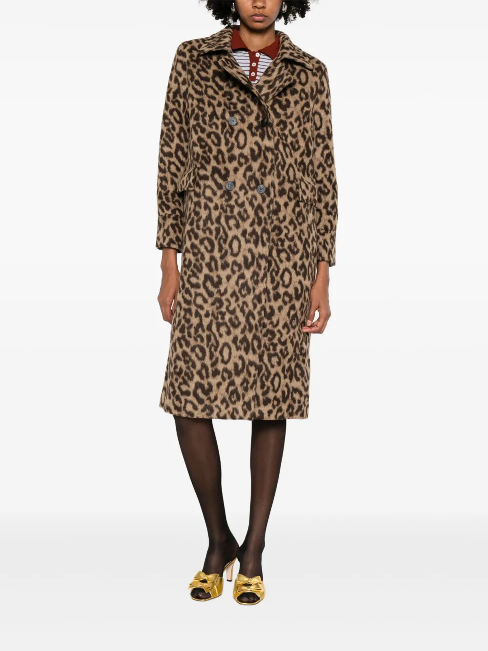 Baum Und Pferdgarten Dixie leopard-print coat | Double Breasted & Peacoats | Image 2