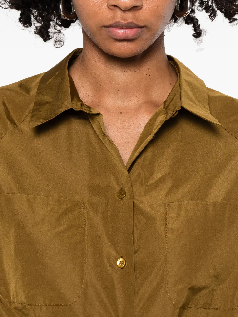 SUSANNE BOMMER blouse met lange mouwen Bruin