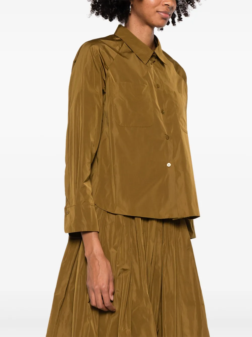 SUSANNE BOMMER blouse met lange mouwen Bruin