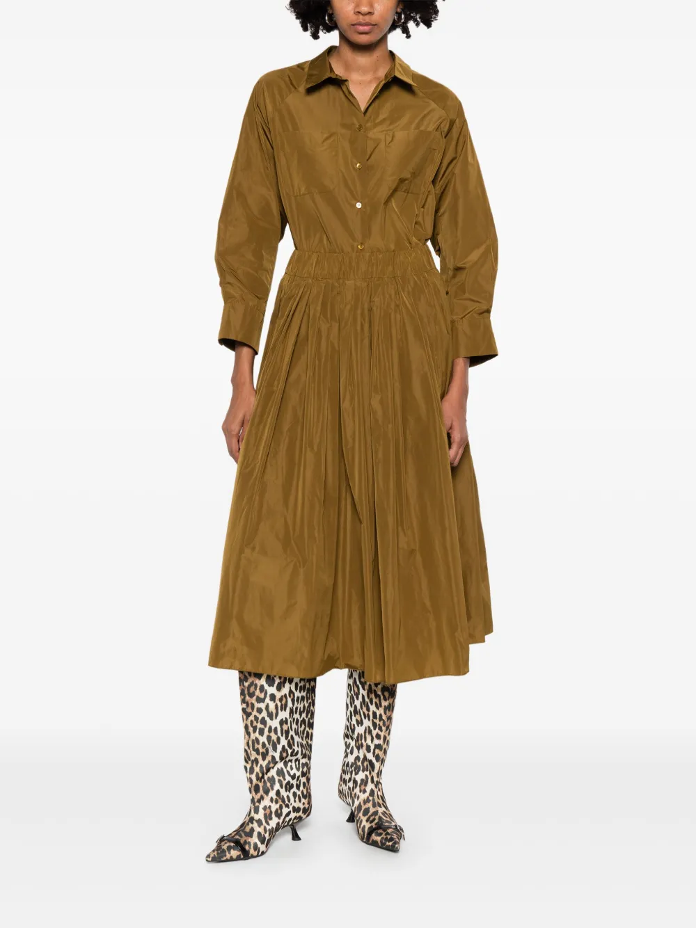 SUSANNE BOMMER blouse met lange mouwen Bruin