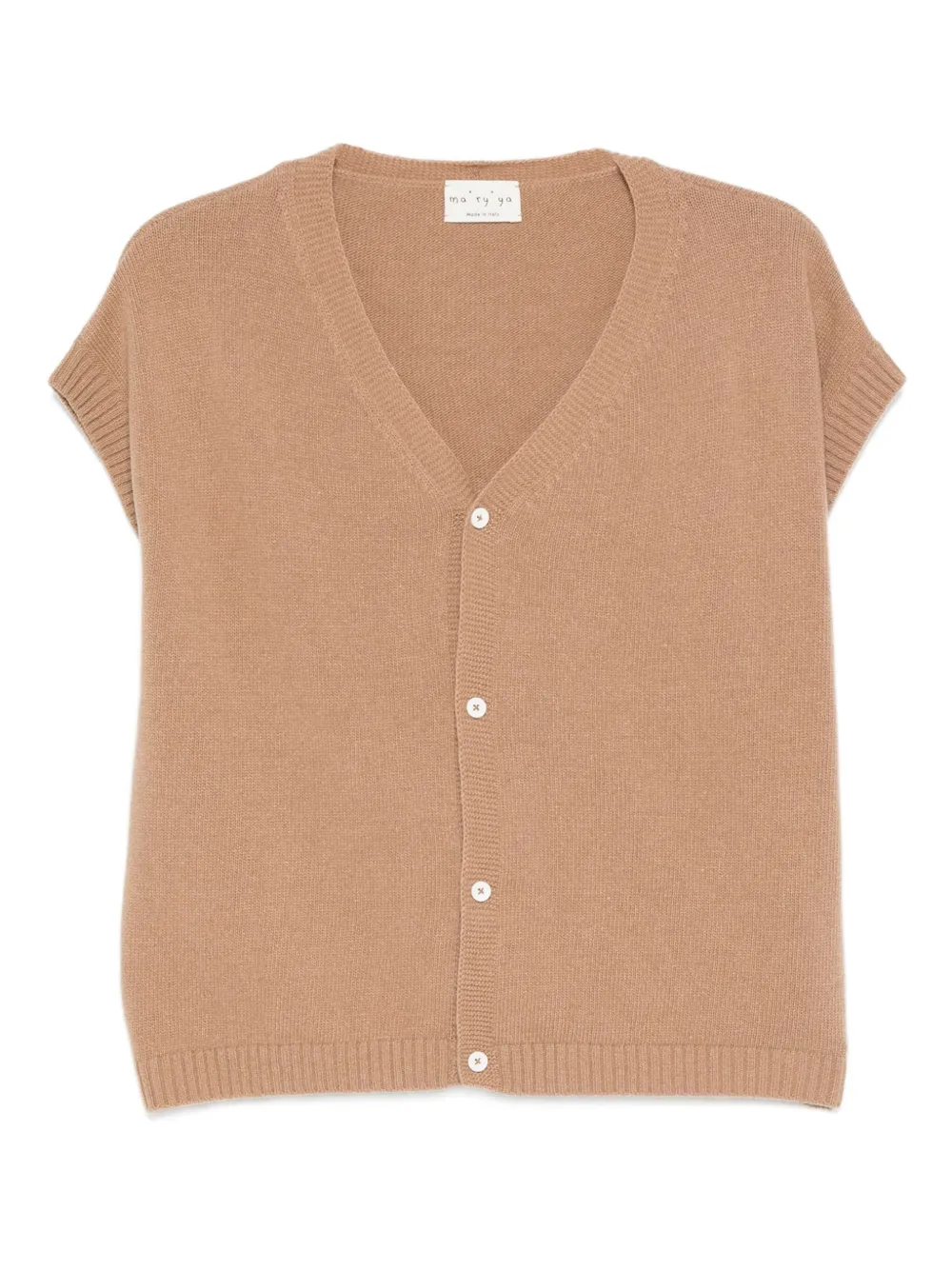 Ma'ry'ya short-sleeve cardigan | Brown | Image 1