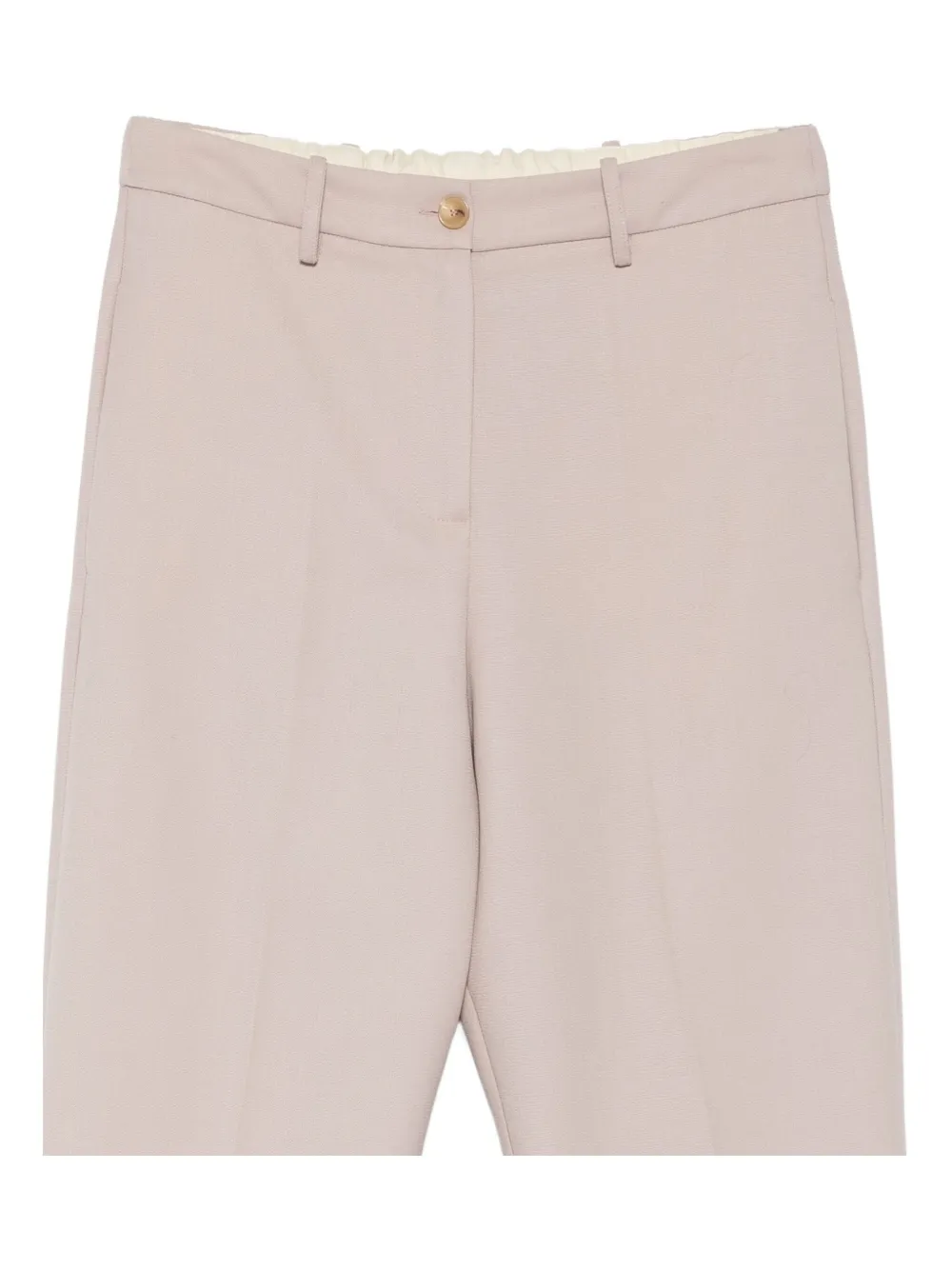 Alysi Pressed-crease Trousers In Pink