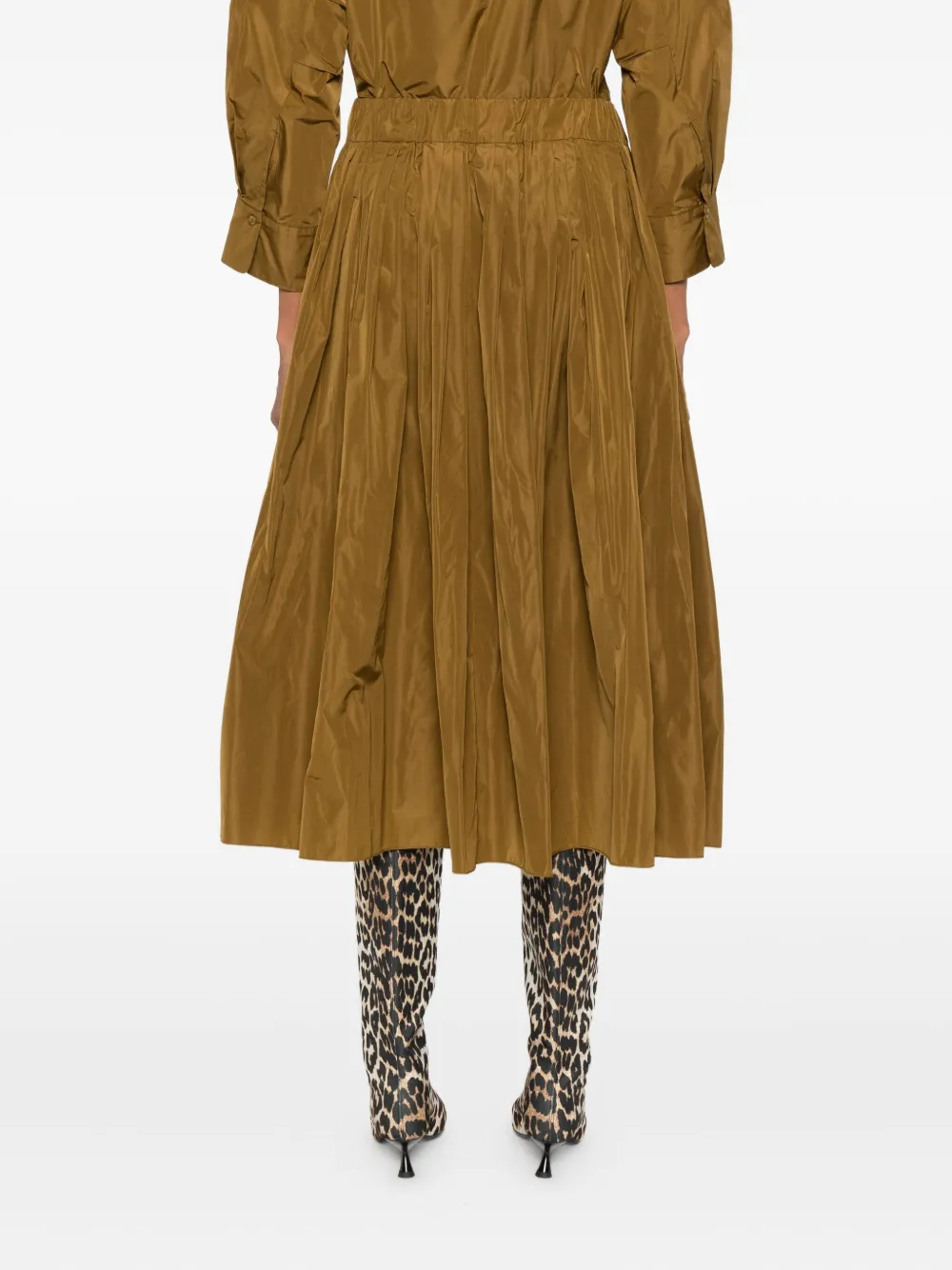 SUSANNE BOMMER Midi-plooirok Bruin