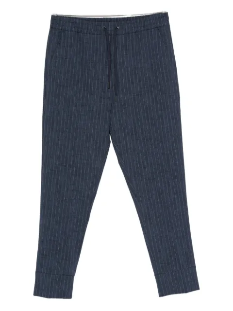Hosio pinstripe-print drawstring-waist trousers