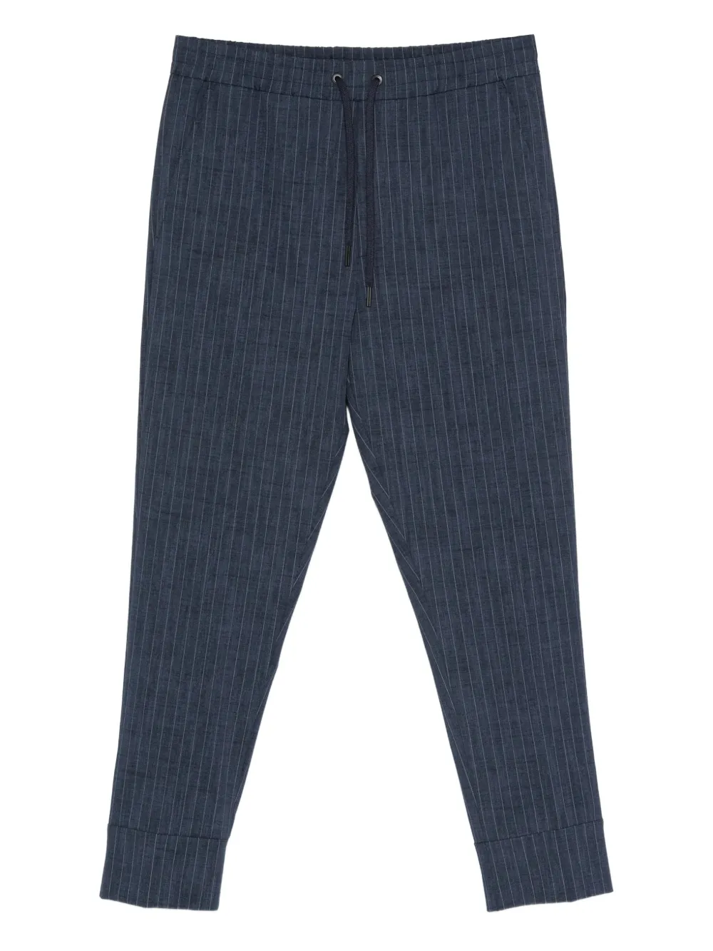 Hosio pinstripe-print drawstring-waist trousers | Blue | Image 1