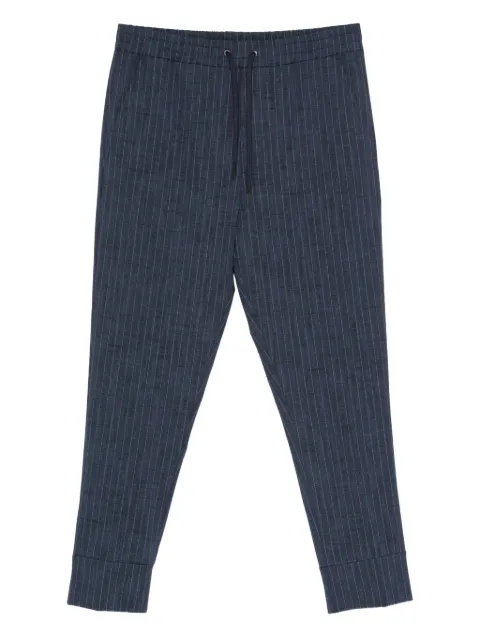 Hosio pinstripe-print drawstring-waist trousers