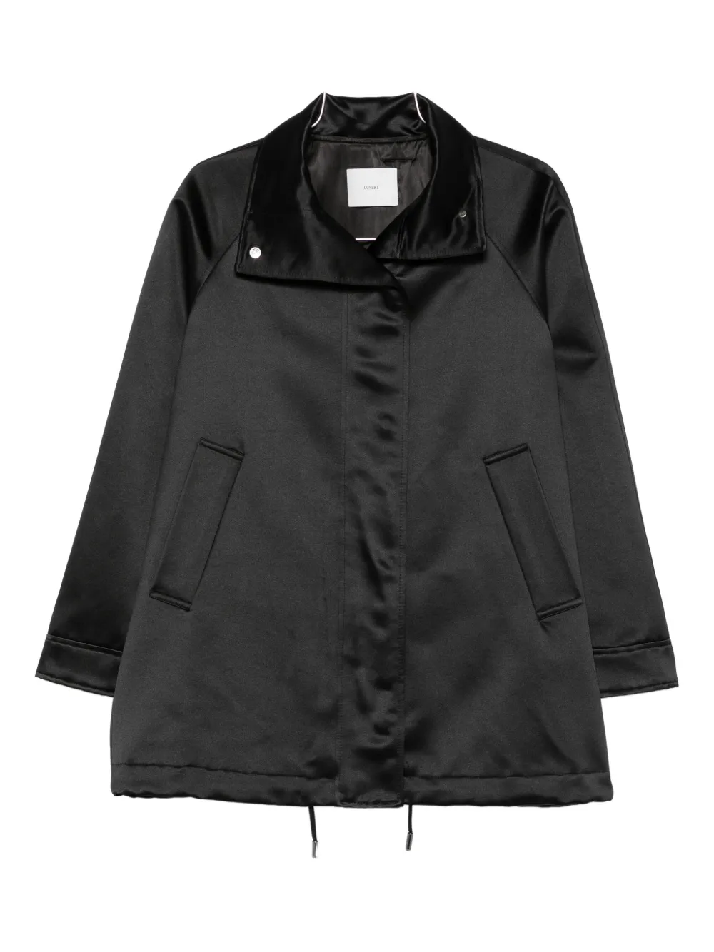 Covert Side-pocket Jacket In Black