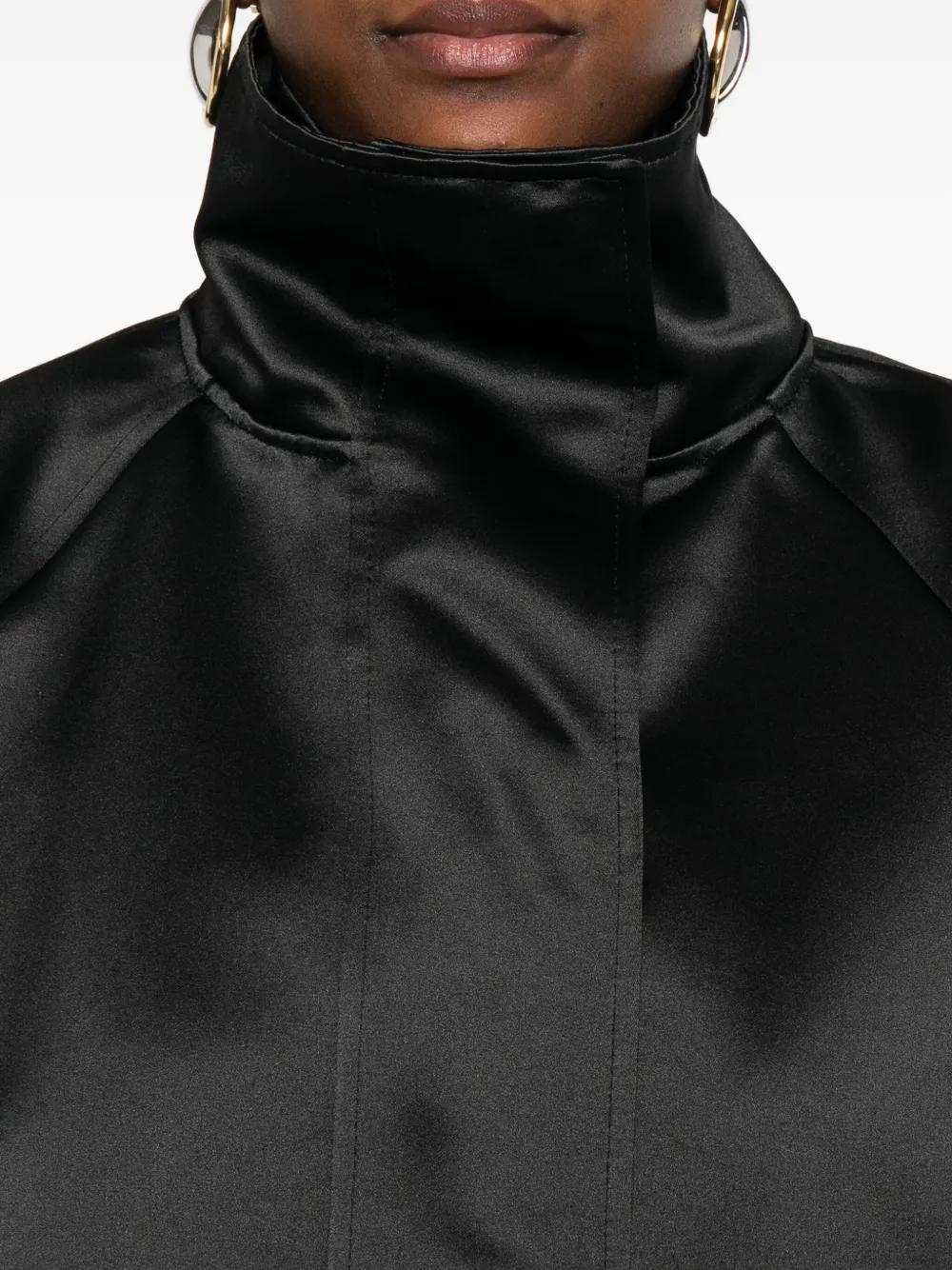 Covert Side-pocket Jacket In Black
