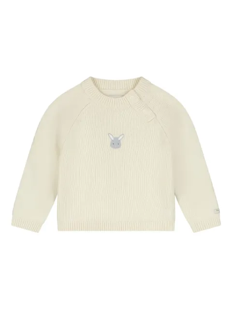 Donsje rabbit-embroidered cotton sweater