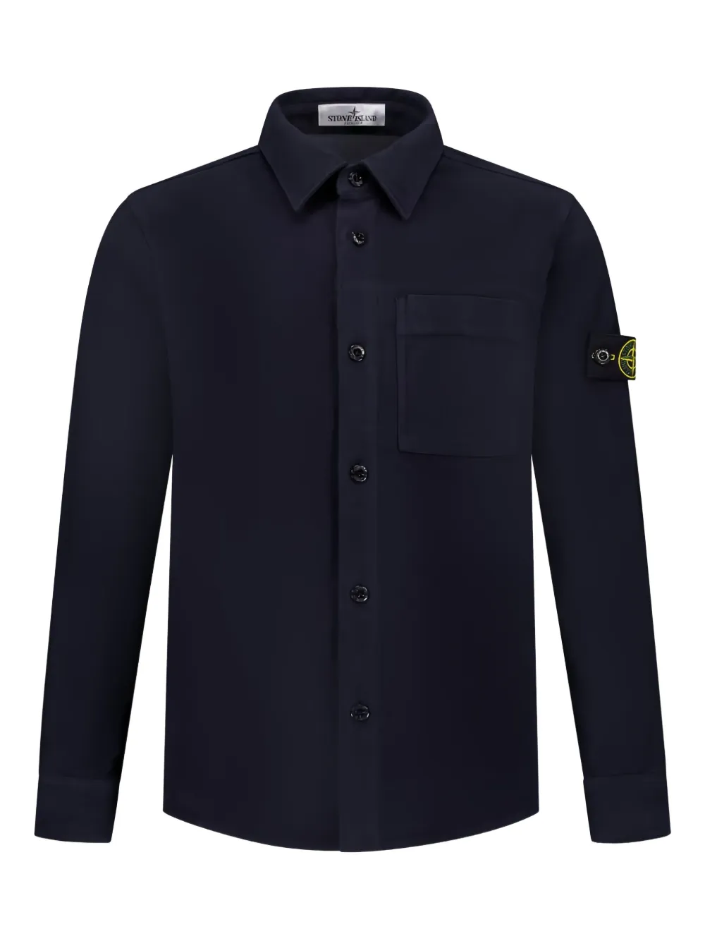 Stone Island Junior パッチポケット シャツ - ブルー Stone Island Junior パッチポケット シャツ - ブルー
