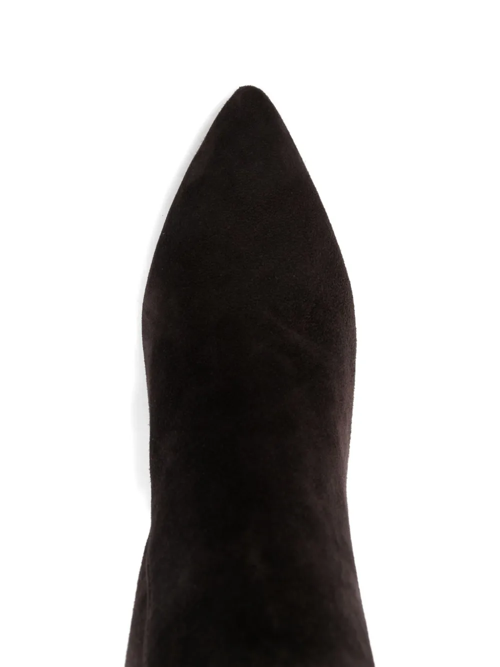 TWINSET pointed-toe suede knee-high boots Bruin