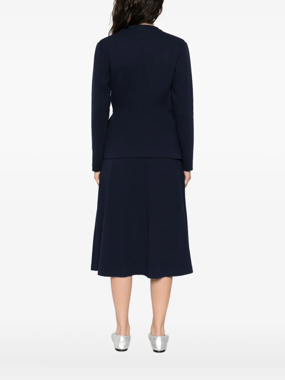 Niū Belted Wrap-front Jacket In Blue