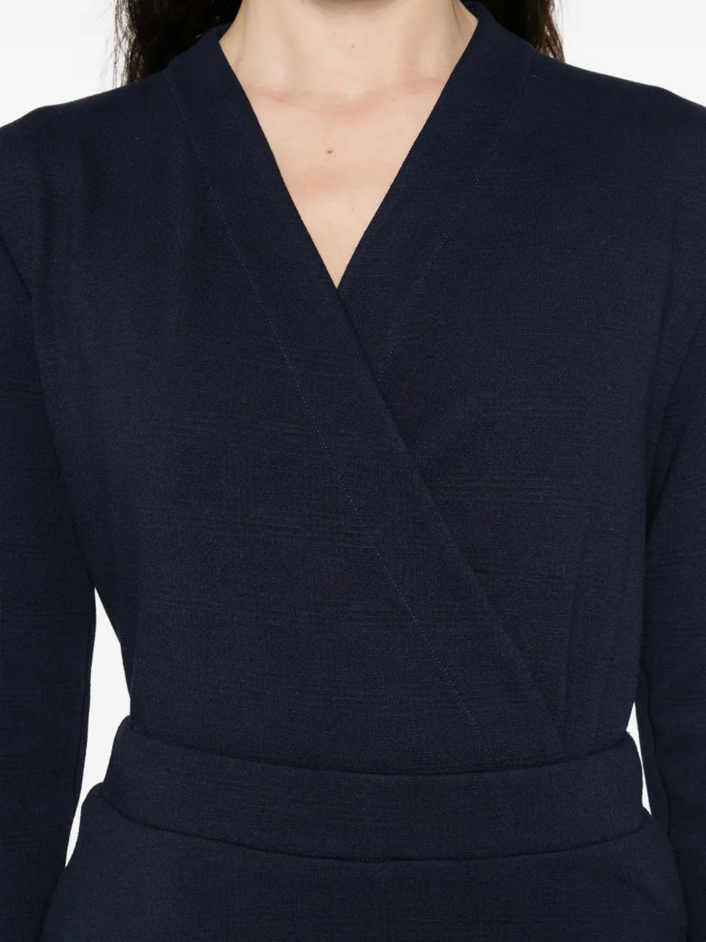 Niū Belted Wrap-front Jacket In Blue