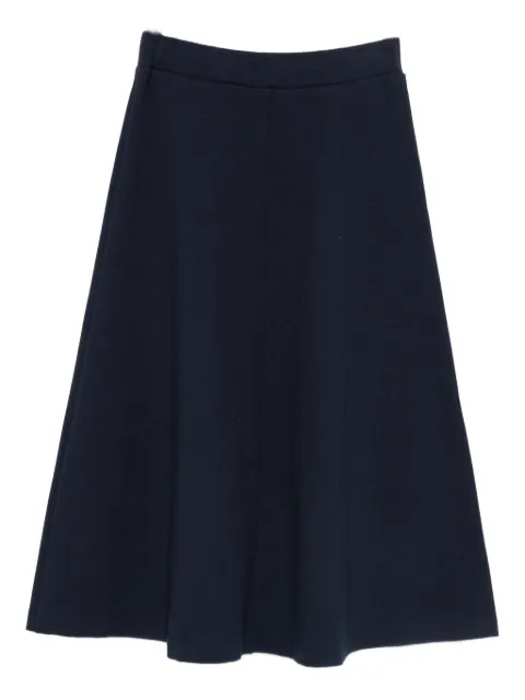 Niu checked midi skirt