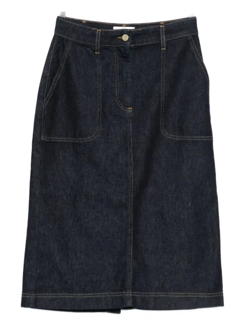 Niu denim midi skirt