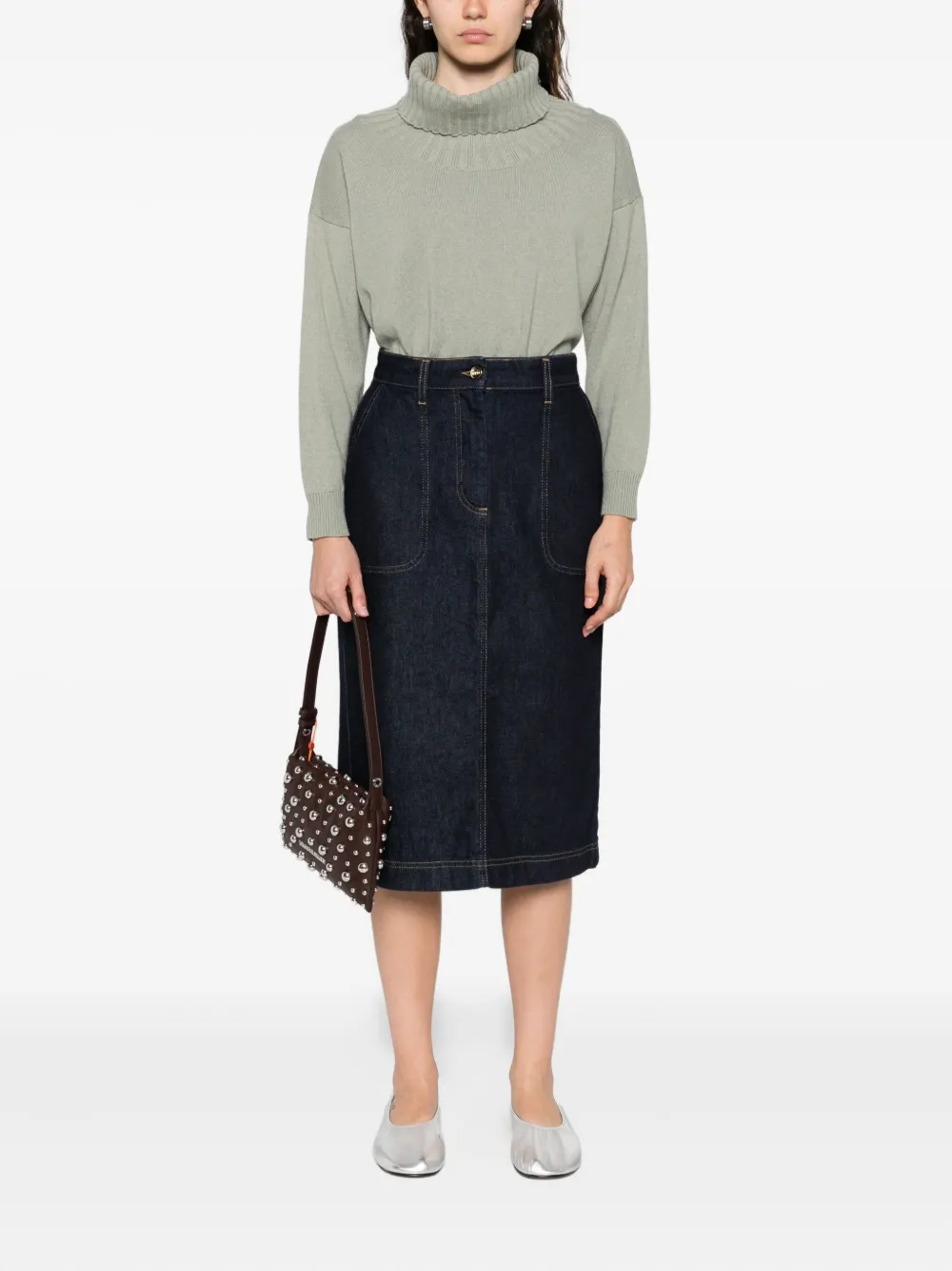 Niu denim midi skirt | Straight Skirts | Image 2