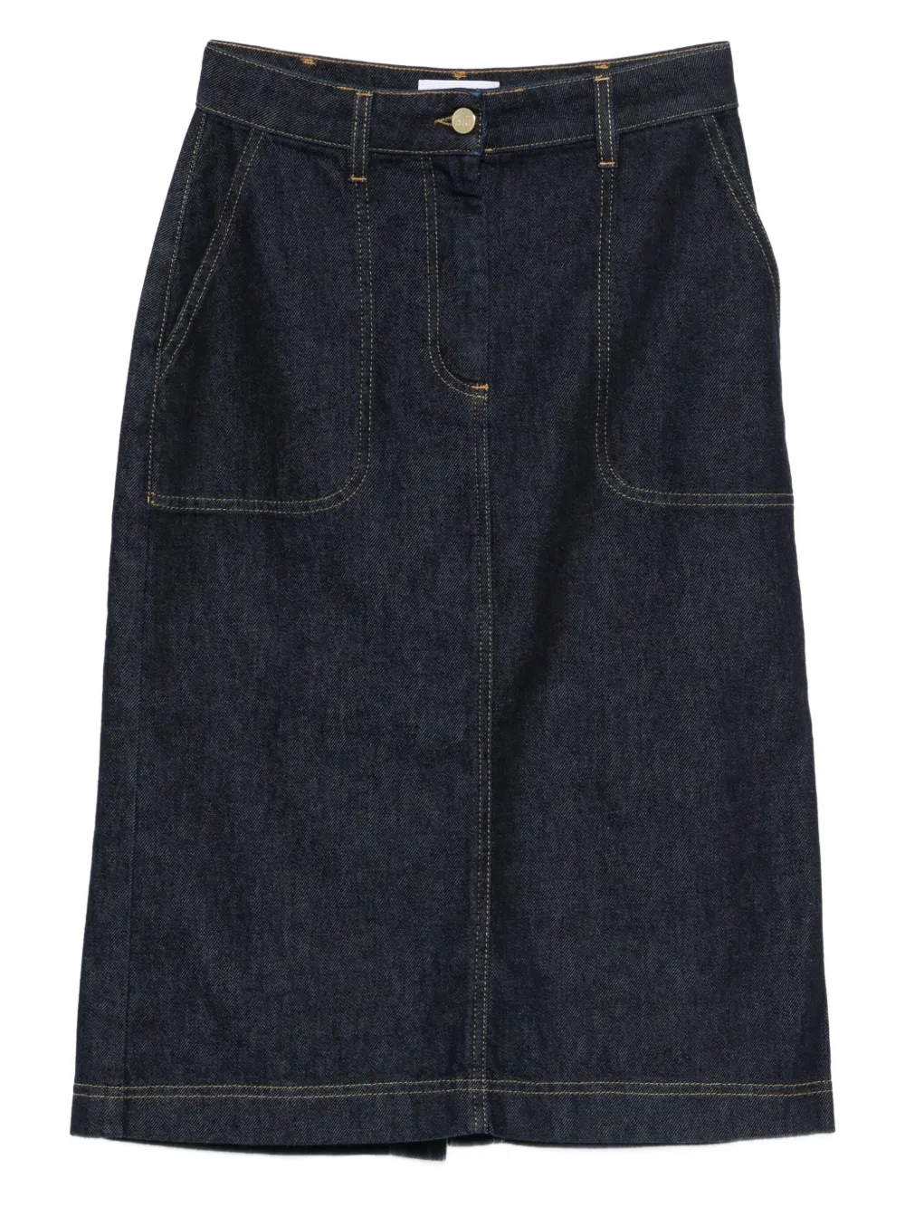 Niu falda midi de mezclilla | azul | Image 1