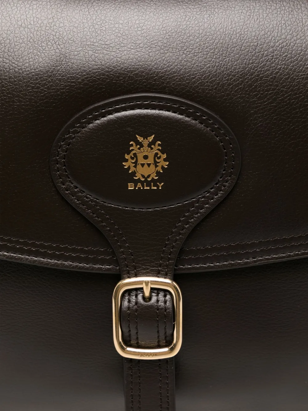 Bally Buckle-fastening Shoulder Bag In Black