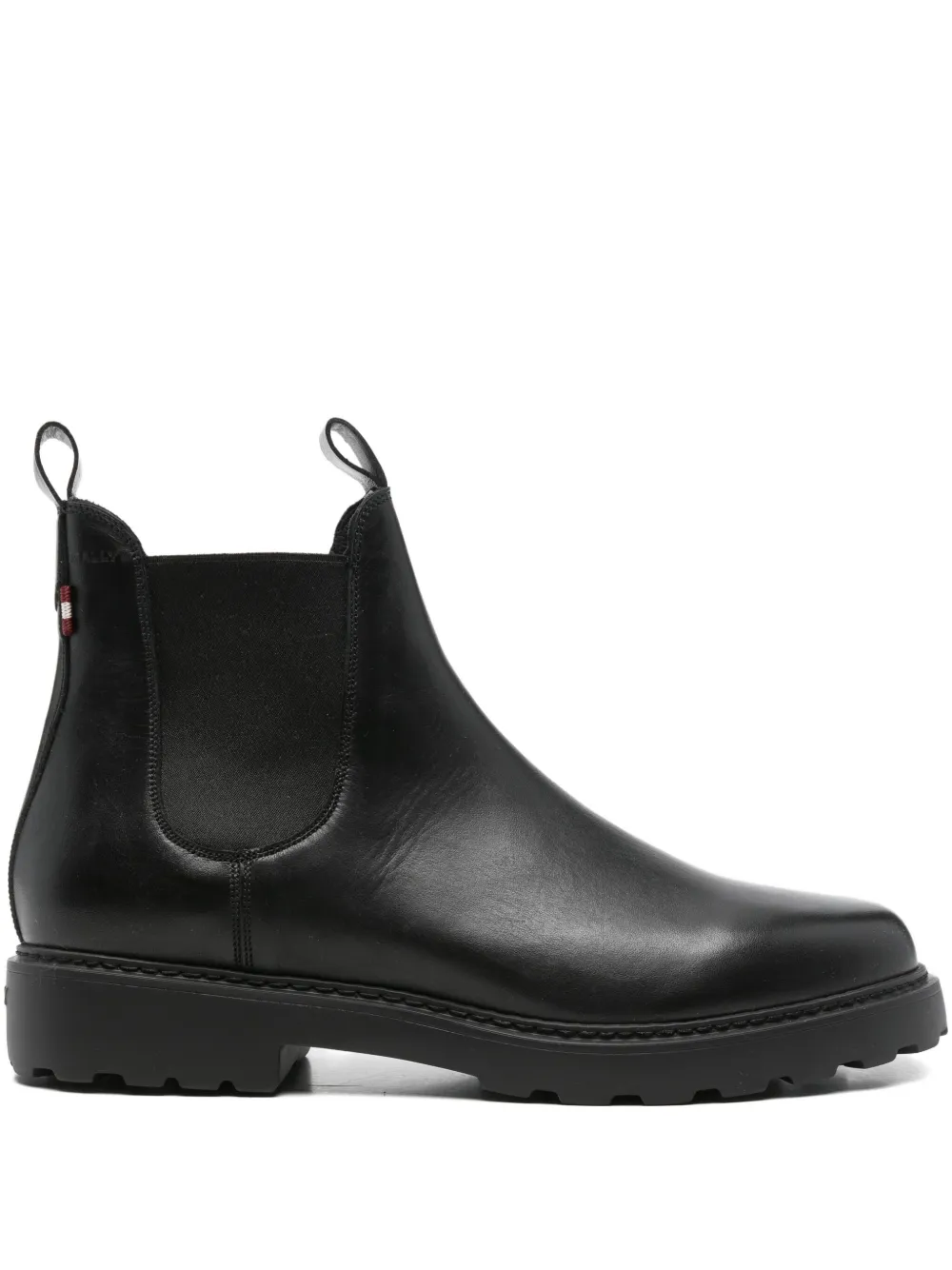 Bally Anni Moon elastic-panel leather boots Zwart
