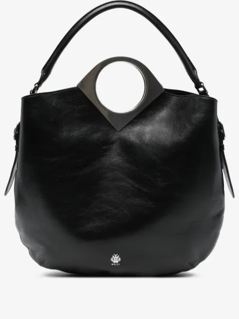 Bally Anni Moon 圆形手柄皮质手提包