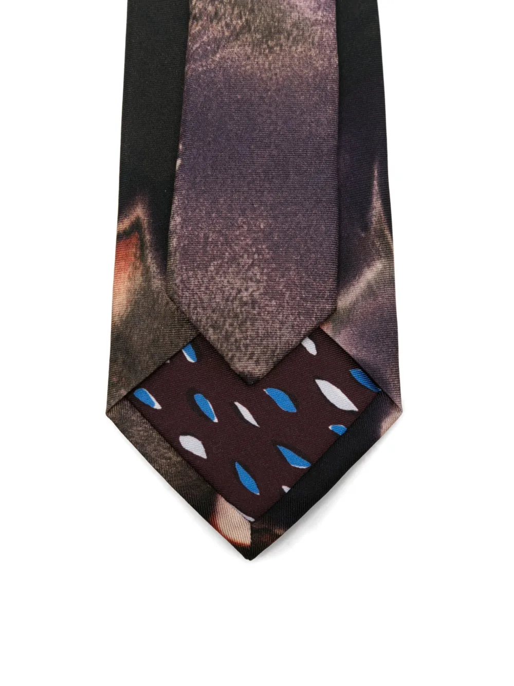 Paul Smith Floral-print Silk Tie In Black