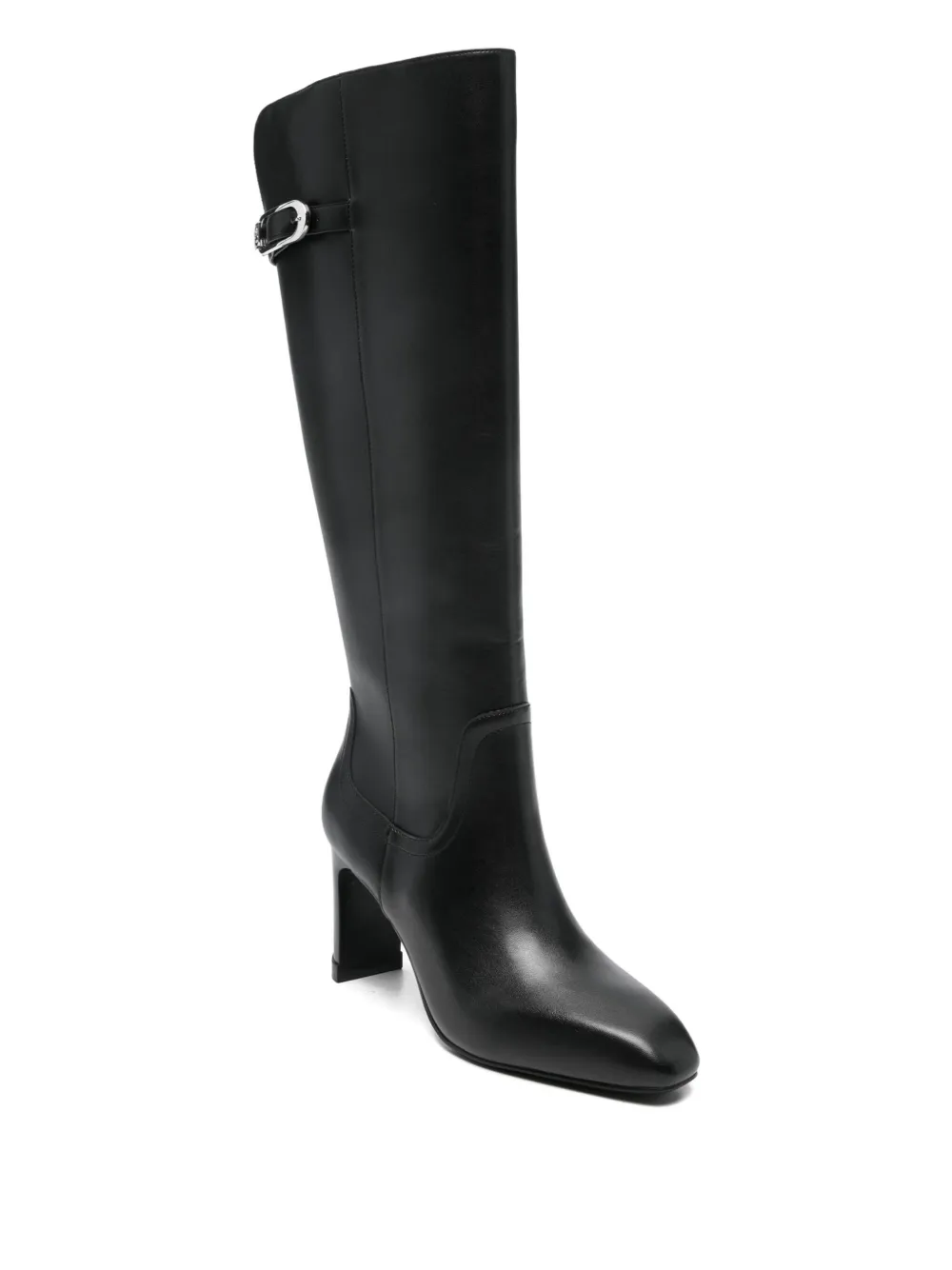 Liu •jo 88mm Knee-high Leather Boots In Black