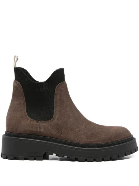 LIU JO Beatles suede elastic-panel boots