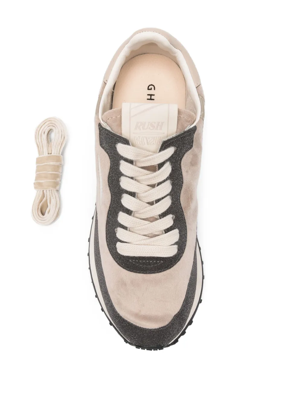 GHŌUD Rush Starlight Phylon suede panelled sneakers Bruin
